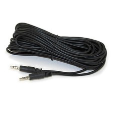 50ft 3.5mm 4 Conductor TRRS / 3 Band  Mic or Video Male to Male Cable
