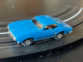 Aurora Thunderjet500 Pontiac Firebird Blue Slot Car
