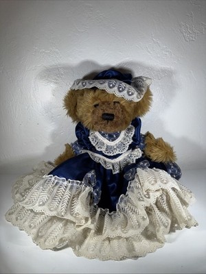 Vintage Teddy Bear Plush Blue Lace Victorian Dress Collectible Stuffed Animal | eBay Vintage Teddy Bear Plush Blue Lace Victorian Dress Collectible Stuffed Animal | eBay