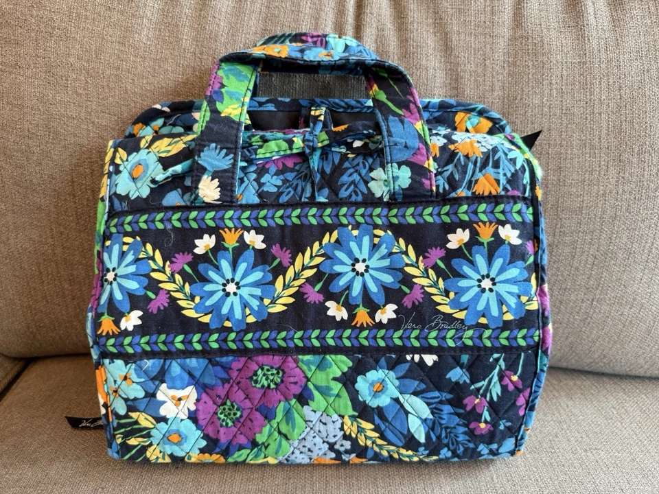 Vera Bradley Hanging Organizer Bag Midnight Blues Retired Travel Cosmetic - Image 2 of 4