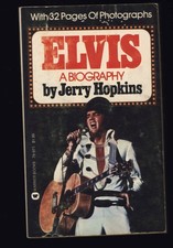 ELVIS A BIOGRAPHY by Jerry Hopkins * 1975 warner paperback with photos