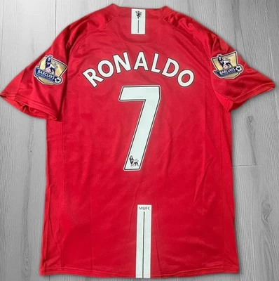 NIKE RONALDO NO.7 Manchester United 2007-09 Home PL Retro Shirt