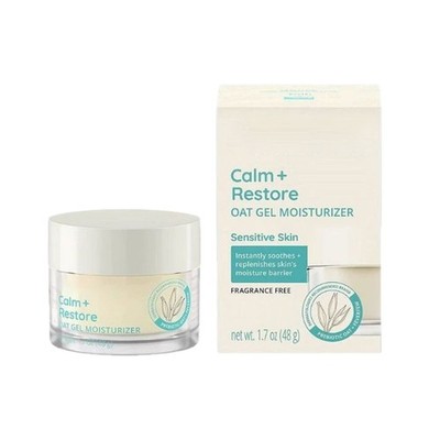 Calm + Restore Hafer-Gel-Feuchtigkeitscreme für empfindliche Haut, parfümfrei,