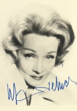 Marlene Dietrich - Signed Autograph - Promo Postcard Photo - COA