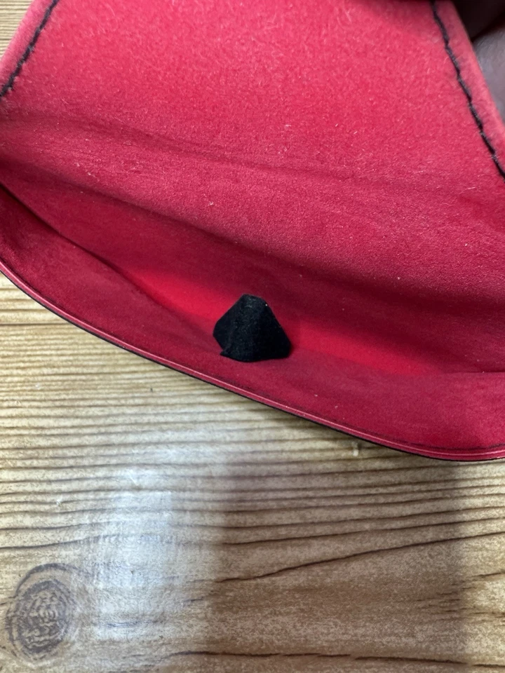 Men’s Ray-Ban Black Leather Pouch Universal Soft Sunglasses Case 6x2.75x1.5 - Image 3 of 4