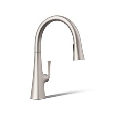 Kohler K-22062-VS Graze 1.5 GPM Pull Down Kitchen Faucet, Stainless