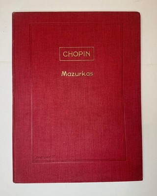 Chopin Complete Piano Works Mazurkas, Augener Ltd, Red Hardcover