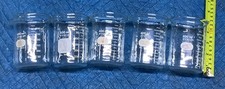 PYREX N0. 1000 Set 5 Thick Glass Beakers 400mL Made In USA