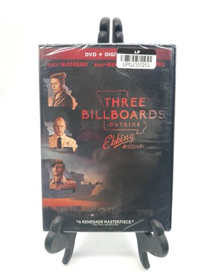 Three Billboards Outside Ebbing, Missouri DVD New Sealed Drama + Digital