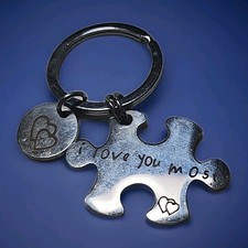 Vintage Metal Keychain "I Love You Most" Boyfriend Girlfriend Husband Wife