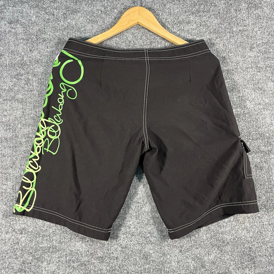 Vintage y2k Billabong Black Board Shorts Trunk Juniors Women Size 9 Swim Short - Image 4 of 4