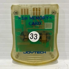 Joytech Clear Playstation 1 PS1 1MB Memory Card - Tested & Working