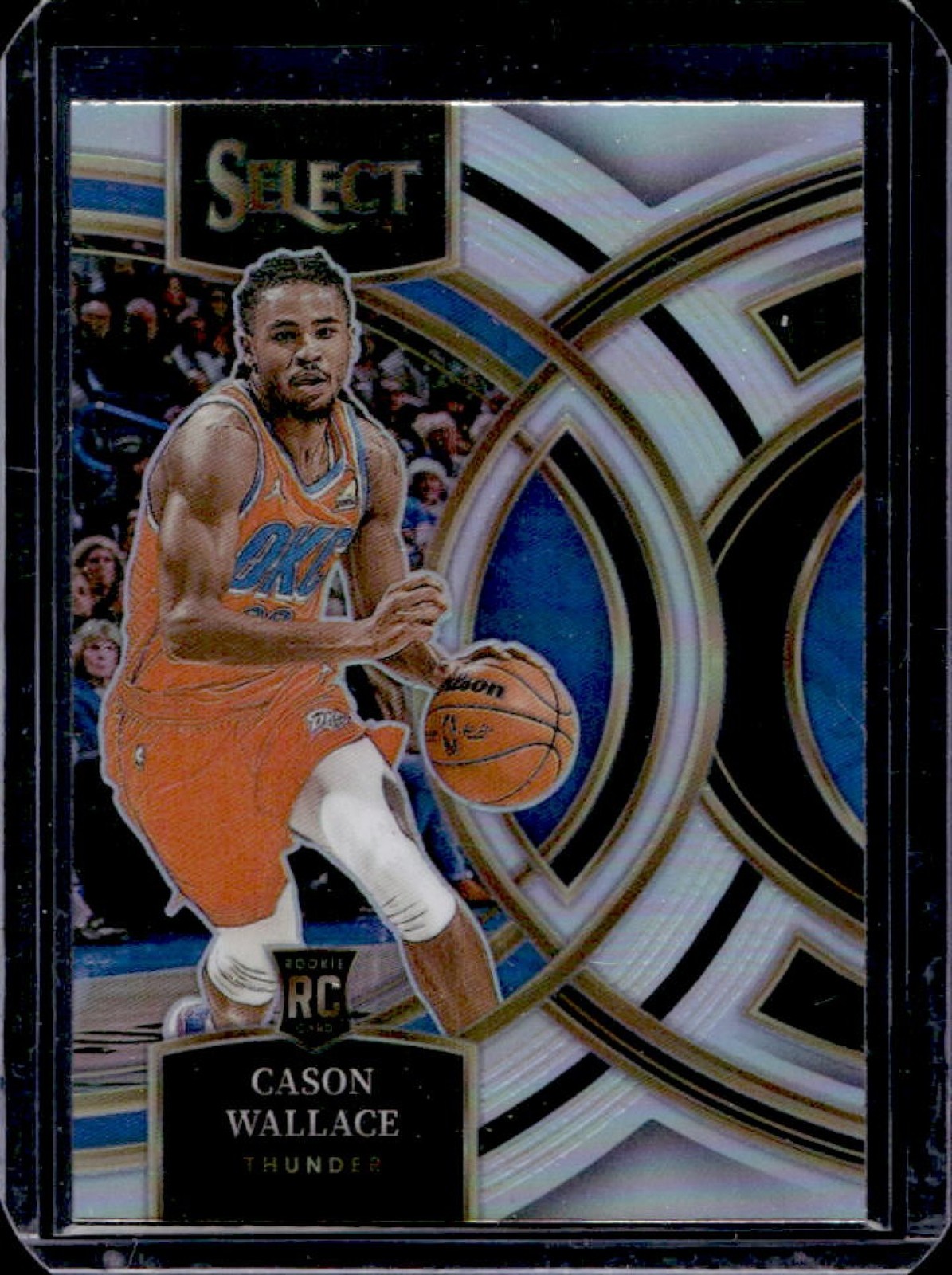 2023-24 Select Cason Wallace RC Silver Prizm Premier Level #103 Thunder