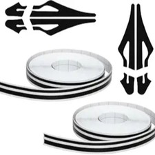 2 Rolls 32Ft Vinyl Pinstriping Tape Stripe Decal, DIY Body Side Stripes-Black