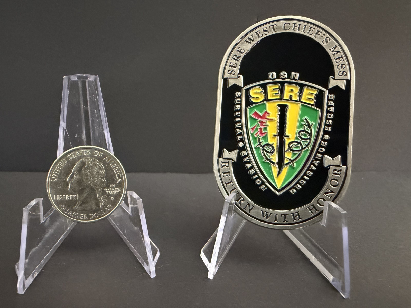 US Navy Chief Petty Officer Challenge Coin CPO Mess E7 SERE West