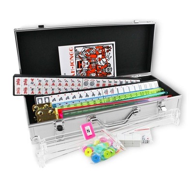 4 Pushers Complete American Mahjong Set in Aluminum Case, 166 Tiles(mah Jong ...