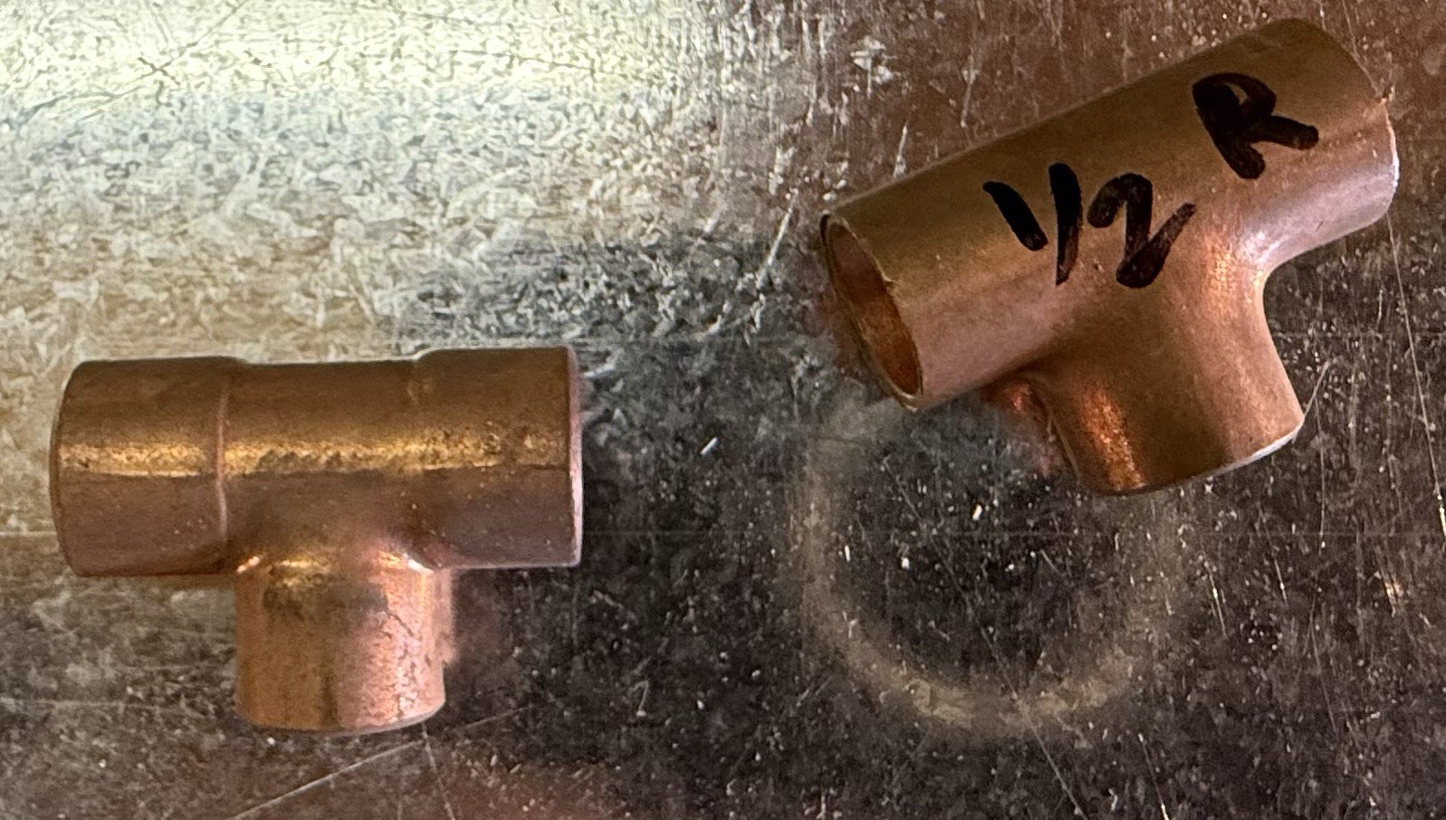 Mueller Copper Tee Fitting, 1/2 OD (C x C x C) “Lot Of 2”