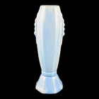 VTG Bauer California Pottery Periwinkle Blue Art Deco Style Vase 6.5” HTF