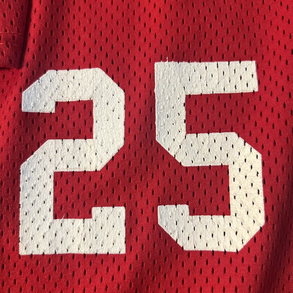 Alleson 运动棒球球衣 XL 费城人队红网 Rec 联盟垒球 复古 — 第 3/4 张图片