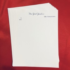 NEW YORK YANKEES &hellip; Vintage 1990s Letterhead Stationary &hellip; Lot of 15 Blank Sheets