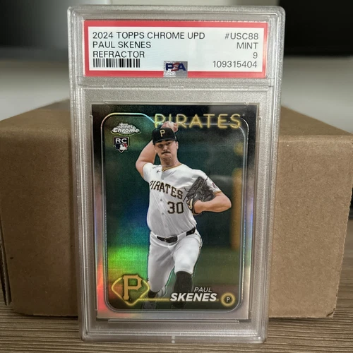 2024 Topps Chrome Update Paul Skenes Rookie Refractor USC88 PSA 9