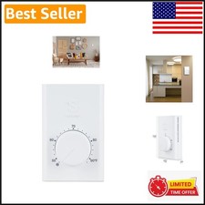 Precision Control 240V Wall Thermostat: Sleek White Design for Modern Homes