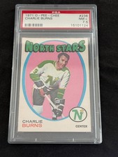 1971 OPC CHARLIE BURNS PSA 7.5, Minnesota North Stars, No. 238
