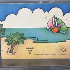 VINTAGE 80 S HALLMARK ORANGE SNIFF STICKER SHEET RARE
