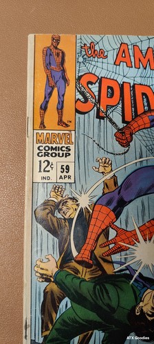 Amazing Spider-Man #59 1st MJ Coverr; 1st Brainwasher; 1st Gwen Stacy Kiss! LMG - Picture 3 of 23