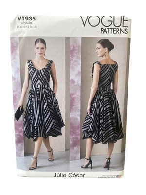 Vogue Patterns V1935 Dress Misses B5 8-10-12-14-16 Modern Designer