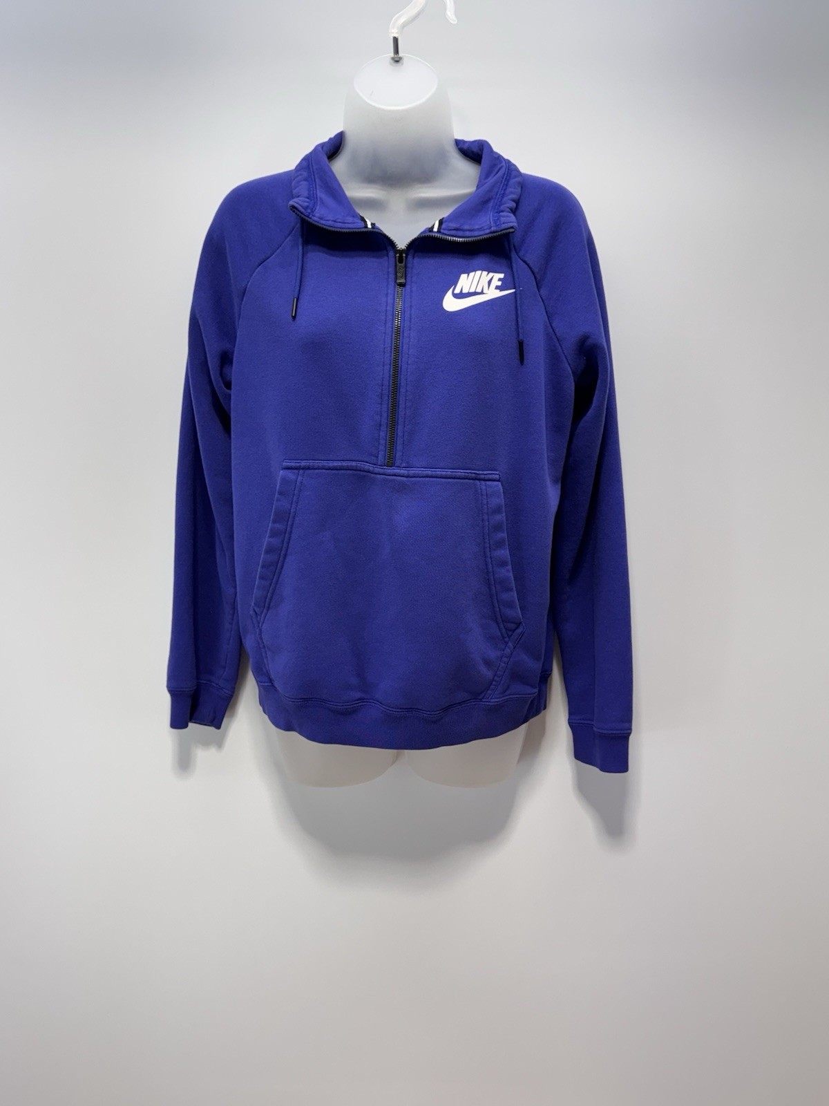 SACAI X NIKE Giacca Nike Athletic viola cotone finto collo 1 4 zip tasche donna taglia small