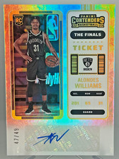 Alondes Williams 2022-23 Contenders The Finals Ticket RC Rookie /49