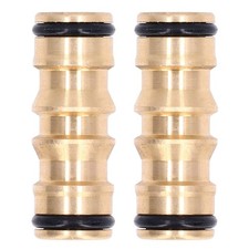 Hose Fitting 1/2 Inch, 2-Pack Brass Male to Quick Connect Coupling for...