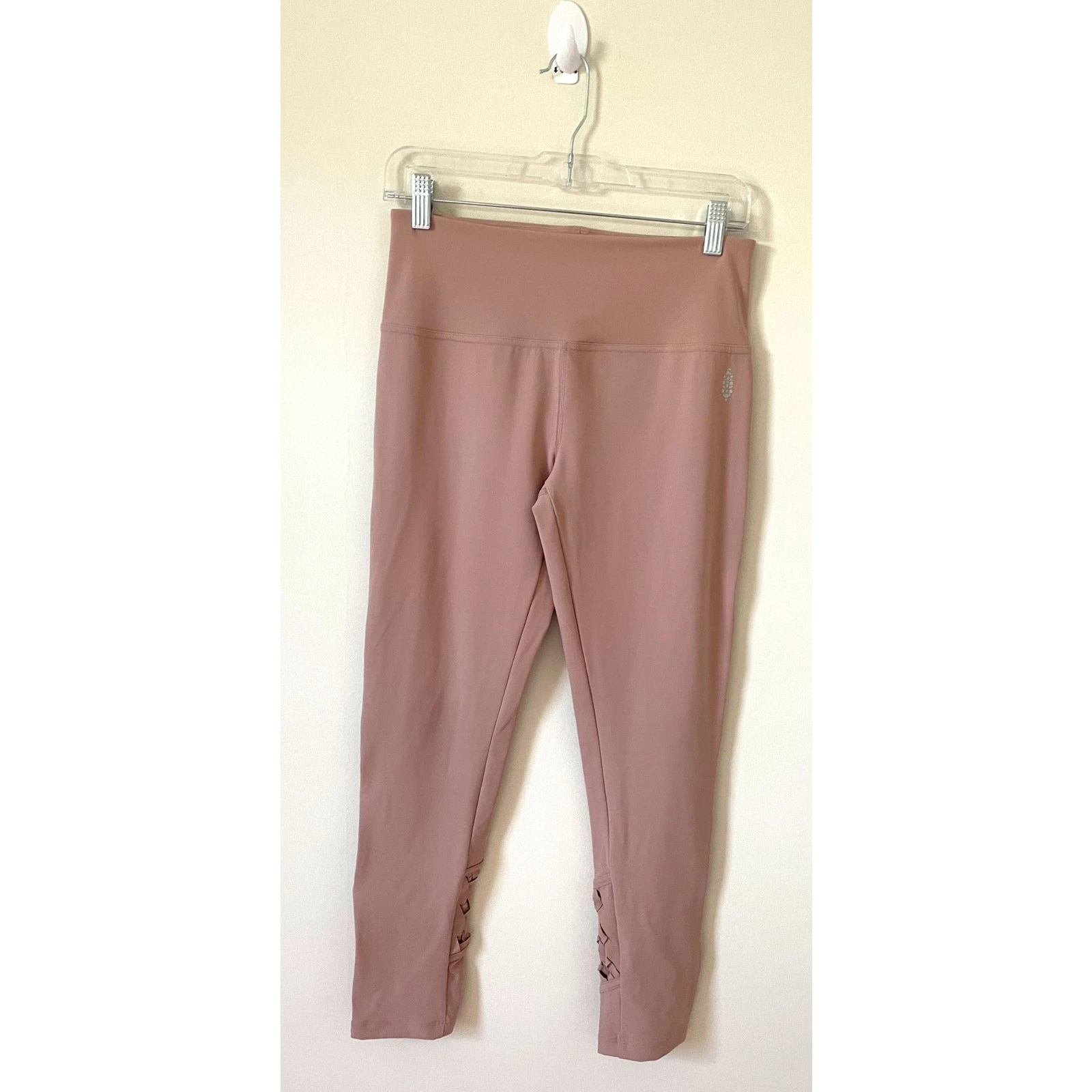 free-people-movement high rise ruched braided leggings