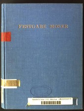 Festgabe Moser, Versicherungswissenschaftlich...