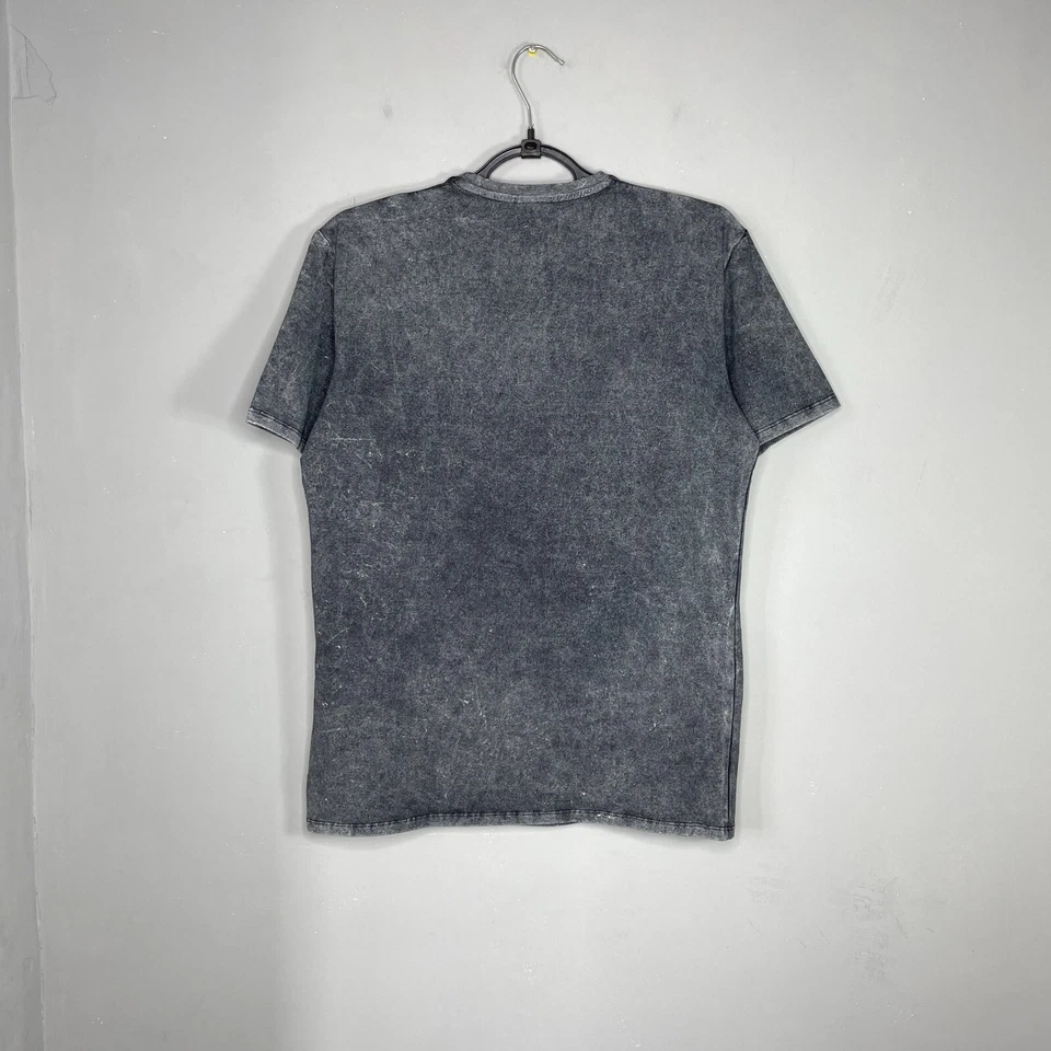Just Cavalli Herren T-Shirt Grau Garment Dyed Logo Größe XL - Bild 2 von 4
