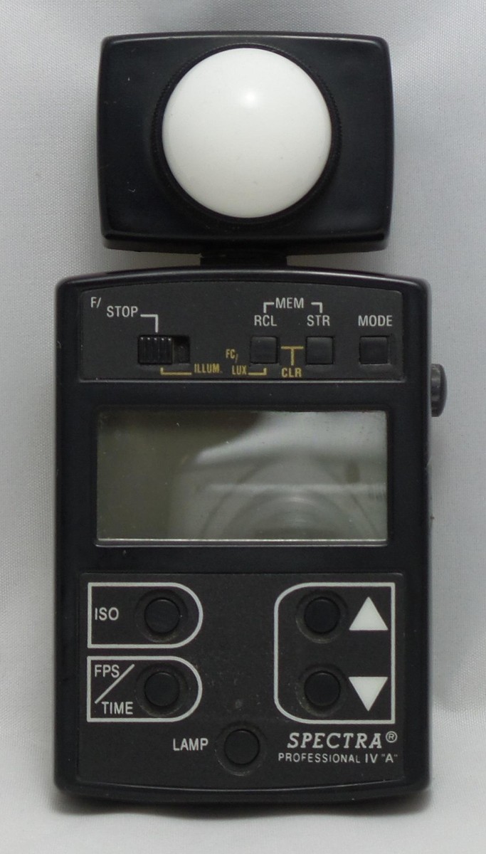 Spectra Cine Professional IV-A Digital Exposure Meter Black
