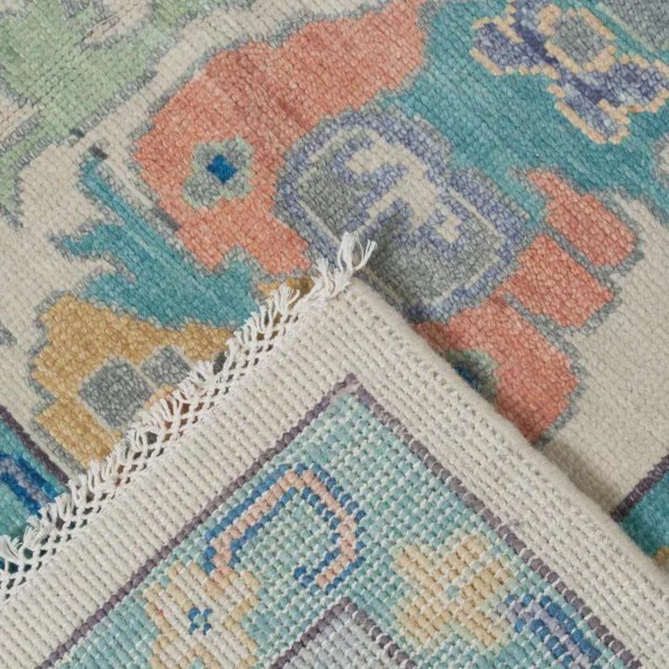 Muted Luxury Woolen Oushak Rugs 5x8 6x9 8x10 8x11 9x12 10x14 12x15 Handmade Rugs - Image 3 of 4