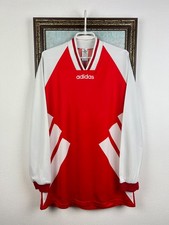 Vintage 90's Adidas Football Template Shirt Long Sleeve Red Jersey Mens Size XL
