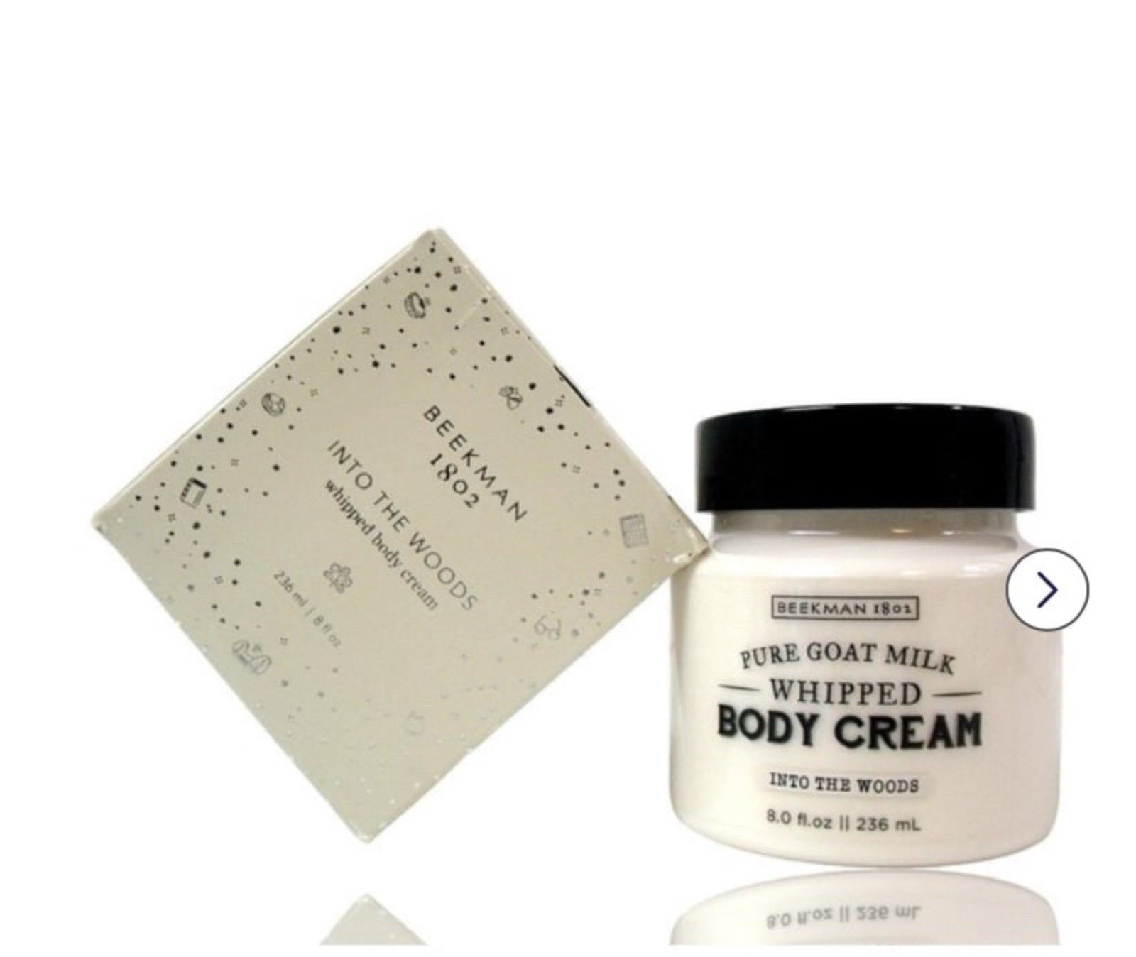 Beekman 1802 Goat Milk Whipped Body Cream 8 oz Into the Woods Fall Scent New