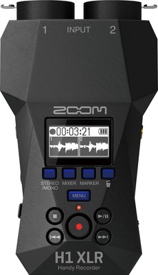Zoom H1 XLR Handy Recorder Mobil Stereo XLR 32 Bit Float A/D Wandlern Aufnahme