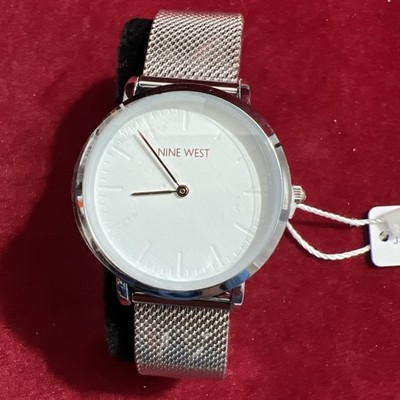 NINE WEST Womens LIANA WATCH Brand New in Box NWW2720M White 