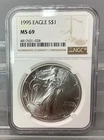 1995 American Silver Eagle - NGC - MS 69
