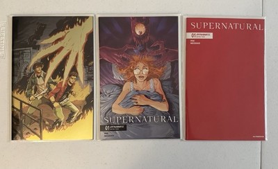 Supernatural #1 Cover Y Foil  Virgin /Cover ZB/Red Blank Dynamite 2025