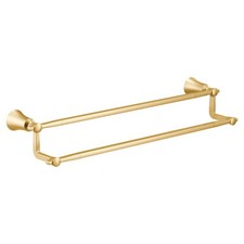 Moen YB0322 24" Flara Double Towel Bar - Gold