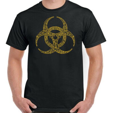 Zombie T-Shirt The Walking Dead Digital Biohazard Chemistry Science Geek Nerd