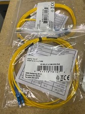 2m LC UPC to LC UPC Duplex Single Mode Fiber Optic Patch Cable  2 IN LOT 