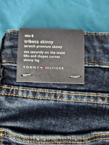 Tommy Hilfiger Women's Blue Tribeca Skinny Blue Jeans Pants Size 8. NWT - Picture 8 of 11