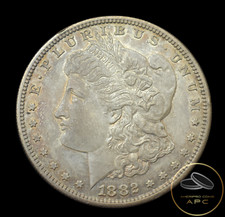 1882-S Morgan Dollar~90% Silver~BU~Choice Brilliant Uncirculated Awesome Toning!