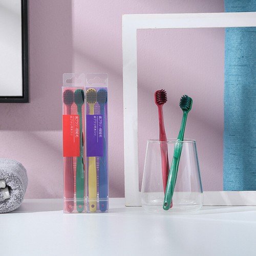 2pcs Wide-head Soft Bristles Toothbrush For Gums Cleaning Oral Care - Picture 6 of 14